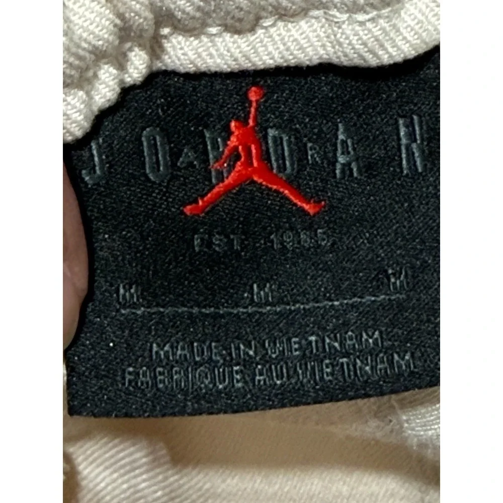 Nike‎ Air Jordan Flight MVP Men's Beige Utility Pants Sz M Elastic Waist
